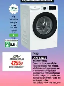 Blanc Brun beko LAVE-LINGE offre