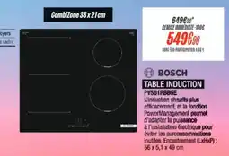 Blanc Brun BOSCH TABLE INDUCTION offre