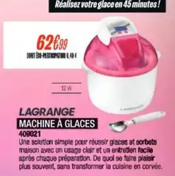 Blanc Brun Lagrange machine à glaces offre