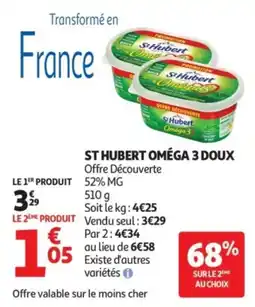 Auchan ST HUBERT OMÉGA 3 DOUX offre