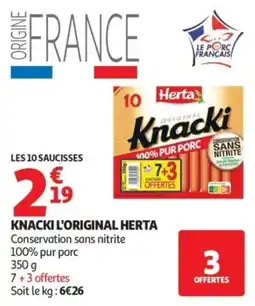 Auchan Herta Knacki offre