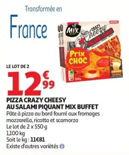 Auchan Mix Buffet Pizza Crazy Cheesy offre