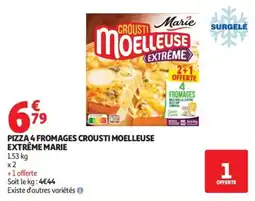 Auchan Marie Pizza 4 Fromages Crousti Moelleuse Extrême offre