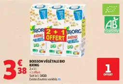 Auchan BJORG BOISSON VÉGÉTALE BIO offre