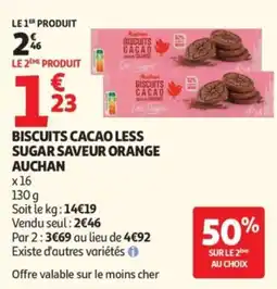 Auchan Auchan Biscuits Cacao offre