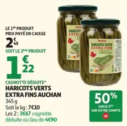 Auchan Auchan Haricots verts extra-fins offre