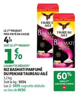 Auchan Taureau Ailé Riz Basmati Parfumé offre