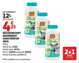 Auchan RIGA Désodorisant Absorbant Sans Parfum offre
