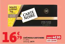 Auchan CARTE NOIRE CAFÉ MOULU offre