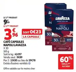 Auchan LAVAZZA CAFÉ CAPSULES offre