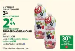 Auchan SIROP GRENADINE AUCHAN offre