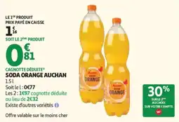 Auchan Auchan Soda Orange offre