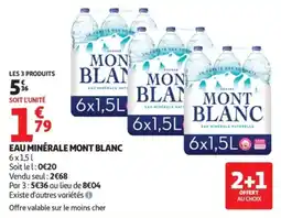 Auchan Mont Blanc Eau minérale offre