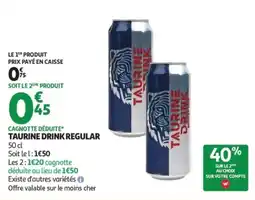 Auchan Taurine drink regular offre