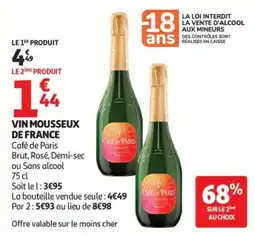 Auchan Café de Paris Vin mousseux offre