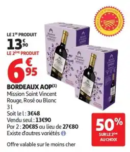 Auchan Mission Saint Vincent Bordeaux AOP offre