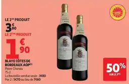 Auchan Pierre Chanau Blaye côtes de bordeaux aop offre