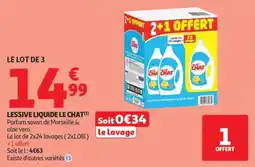 Auchan LE CHAT Lessive liquide offre