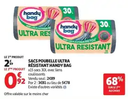 Auchan handy bag SACS POUBELLE ULTRA RÉSISTANT offre
