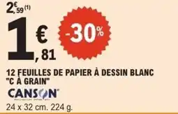 E.Leclerc Canson Papier à dessin blanc offre