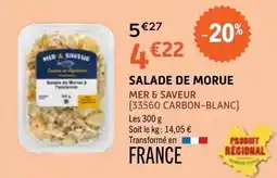 E.Leclerc MER & SAVEUR SALADE DE MORUE offre