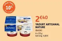 E.Leclerc IBASKI YAOURT ARTISANAL NATURE offre