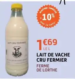 E.Leclerc Lait de vache cru fermier ferme de lorthe offre