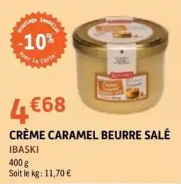 E.Leclerc IBASKI CRÈME CARAMEL BEURRE SALÉ offre