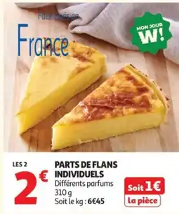 Auchan MON JOUR W! PARTS DE FLANS INDIVIDUELS offre