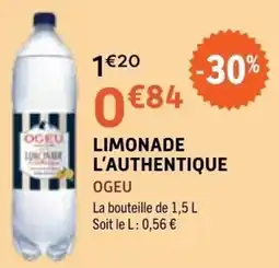 E.Leclerc OGEU LIMONADE L'AUTHENTIQUE offre