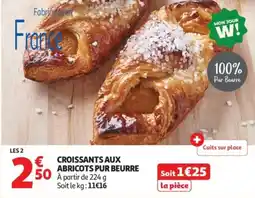 Auchan CROISSANTS AUX ABRICOTS PUR BEURRE offre