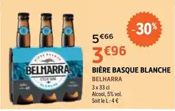 E.Leclerc BELHARRA BIÈRE BASQUE BLANCHE offre