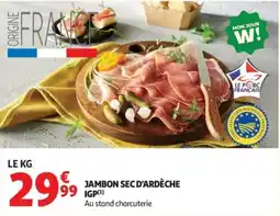 Auchan Jambon Sec d'Ardèche offre