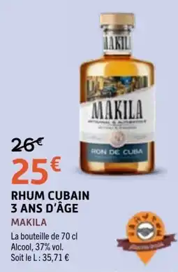 E.Leclerc MAKILA RHUM CUBAIN offre