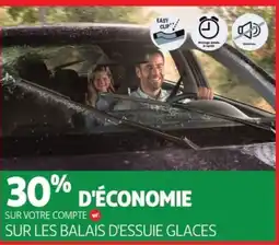 Auchan Sur les balais d'essuie glaces offre