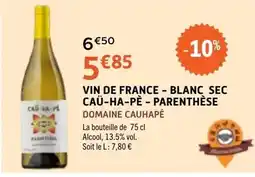E.Leclerc CAÜ-HA-PÈ PARENTHÈSE offre