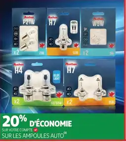 Auchan Sur les ampoules auto offre