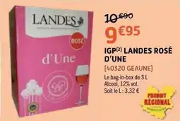 E.Leclerc LANDES ROSÉ D'UNE offre