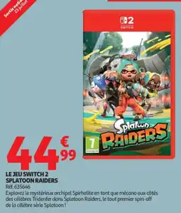 Auchan Nintendo Switch 2 Splatoon Raiders offre