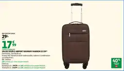 Auchan Airport Valise souple Airport Highway Marron offre