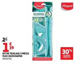 Auchan Maped Kit de tracage 3 pièces offre