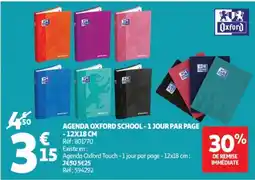 Auchan Oxford Agenda Oxford School offre