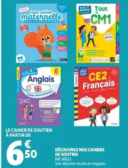 Auchan Nathan mon cahier maternelle offre