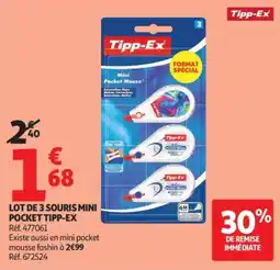 Auchan Tipp-Ex Mini Pocket Mouse offre