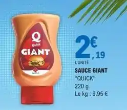E.Leclerc Sauce giant offre