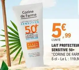 E.Leclerc Corine de farme - lait protecteur sensitive 50+ offre