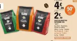 E.Leclerc Sati - café en dosettes offre