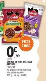 E.Leclerc Boehli - sachet de mini bretzels saveurs offre