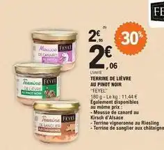 E.Leclerc Canard - terrine de lèvre au pinot noir offre