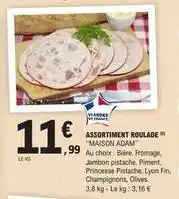 E.Leclerc Adam - assortiment roulade offre